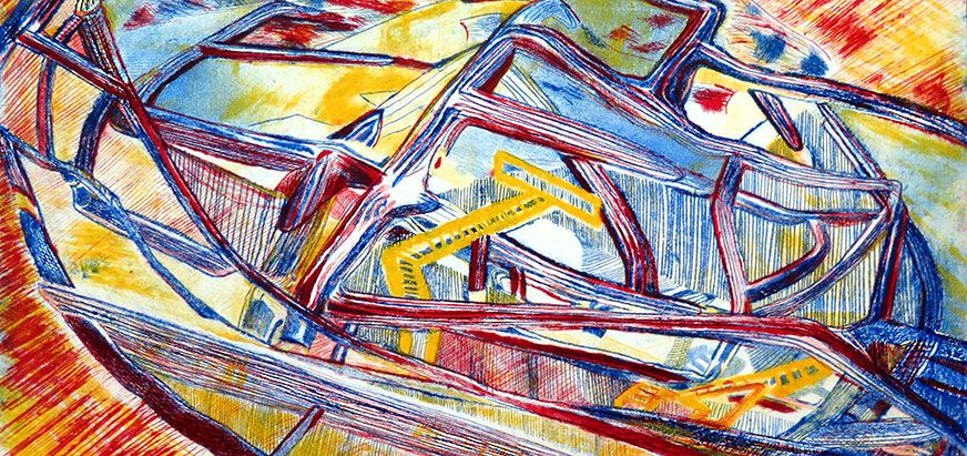 Studio Art 4 printmaking, Isabella Christilles