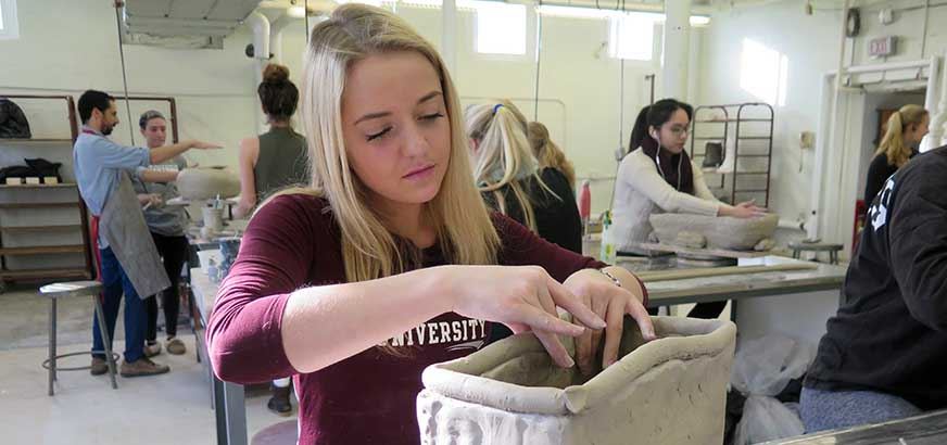 Studio Art 17 Ceramics studio